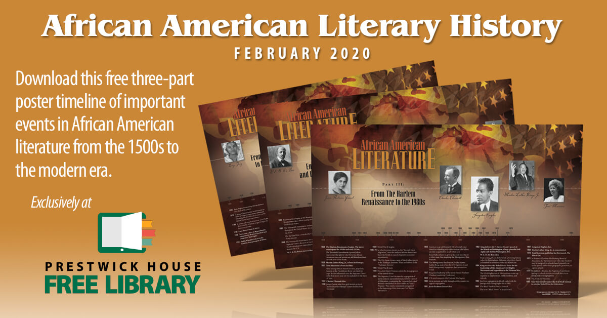 African American Literature Timeline Free Poster Set | Prestwick House